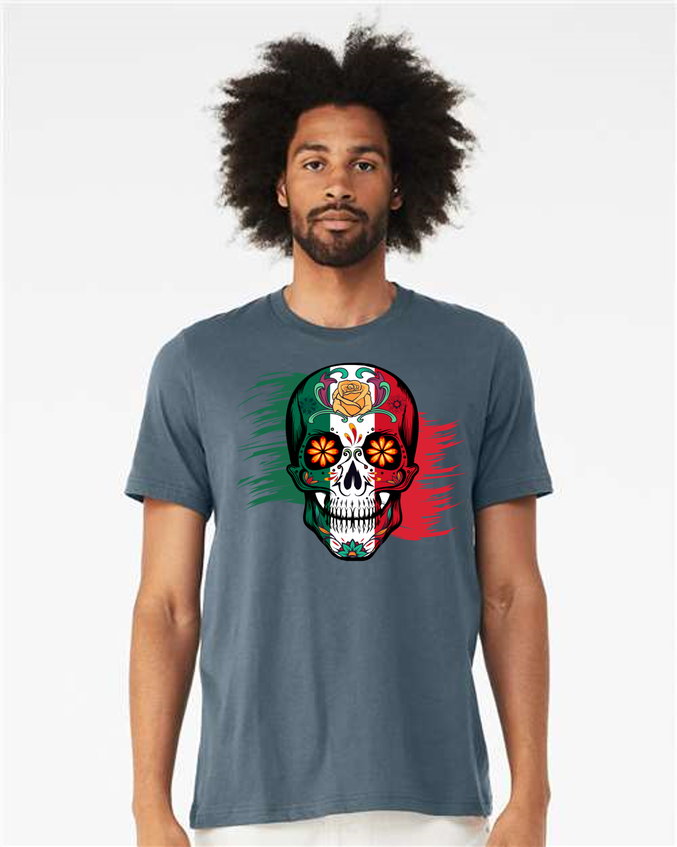 Skull w Mexico Colors