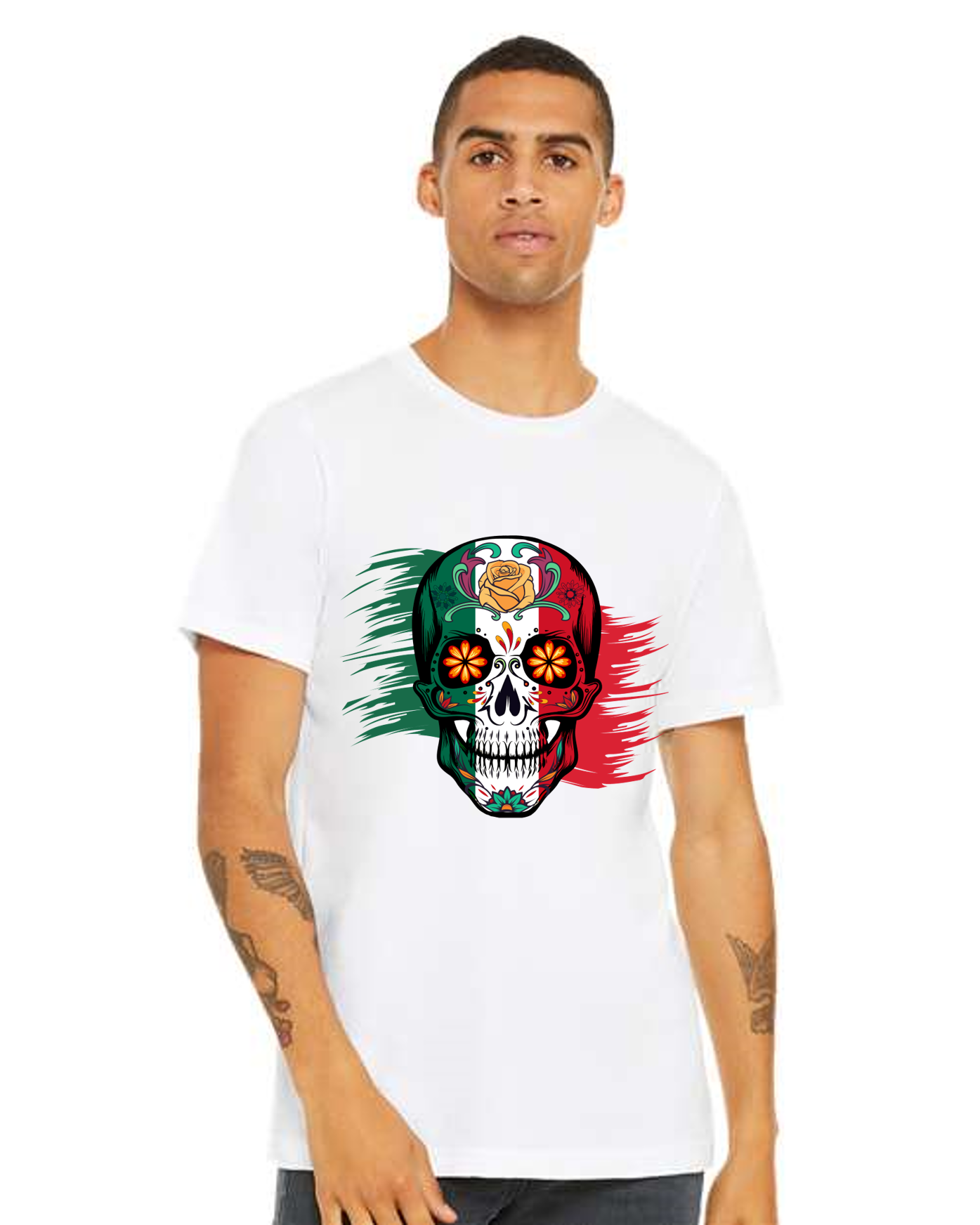 Skull w Mexico Colors